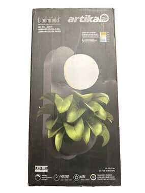 Artika Bloomfield LED Wall Sconce Black 5CCT Dimmable Modern Light Fixture